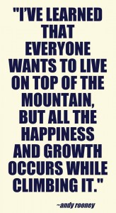 5. berg om tegenop te zien